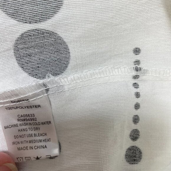 Patrizia Luca Polka Dot Top Womens S/M Medium Peplum Short Sleeve - Picture 9 of 12